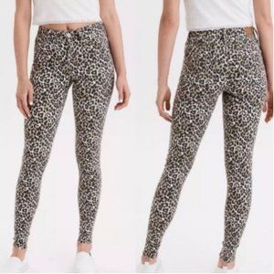 AMERICAN EAGLE HI-RISE STRETCH JEGGING LEOPARD